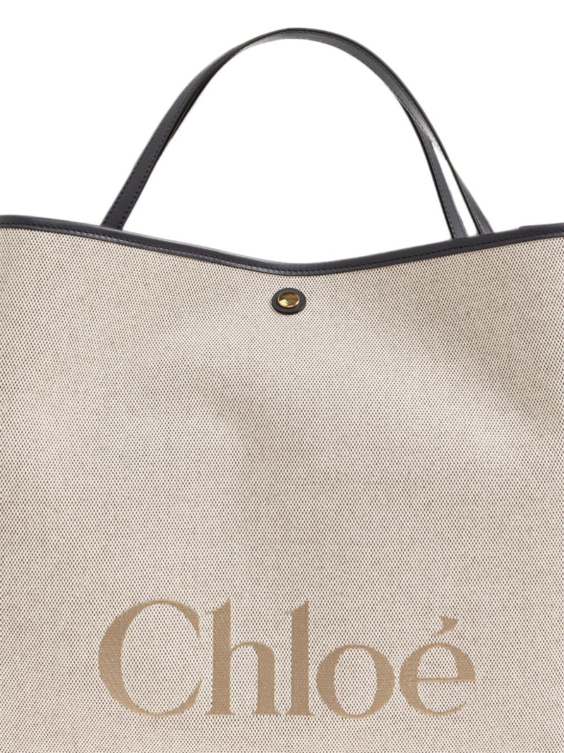 Chloé Clover Tote Bag — Beige