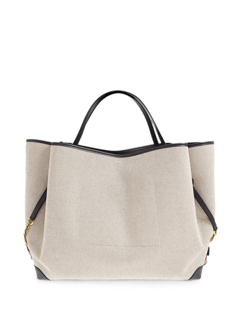Chloé Clover Tote Bag — Beige