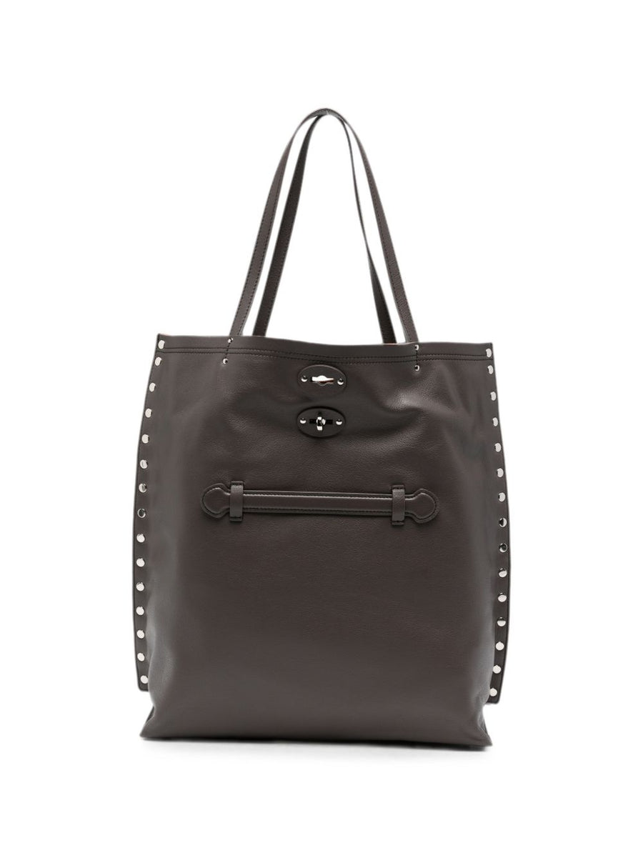 Zanellato Aspasso Saeta Shoulder Bag — Brown Leather
