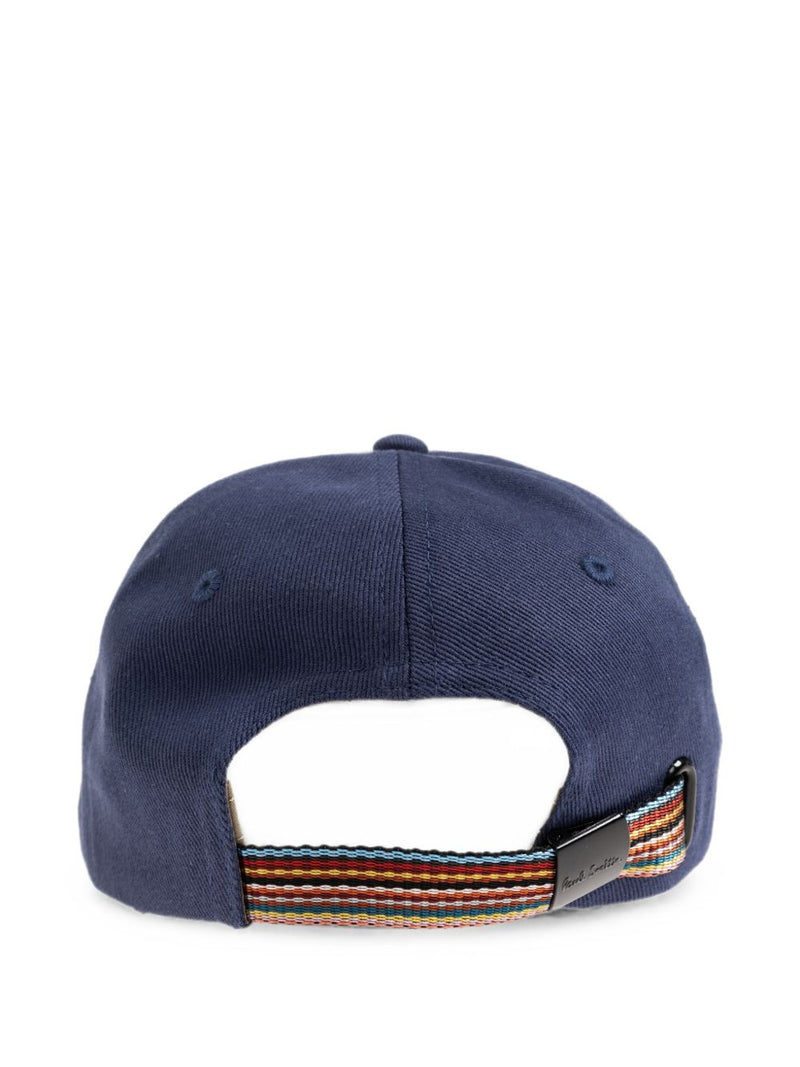 Paul Smith Signature-Stripe Cotton Twill Baseball Cap — Navy Caps