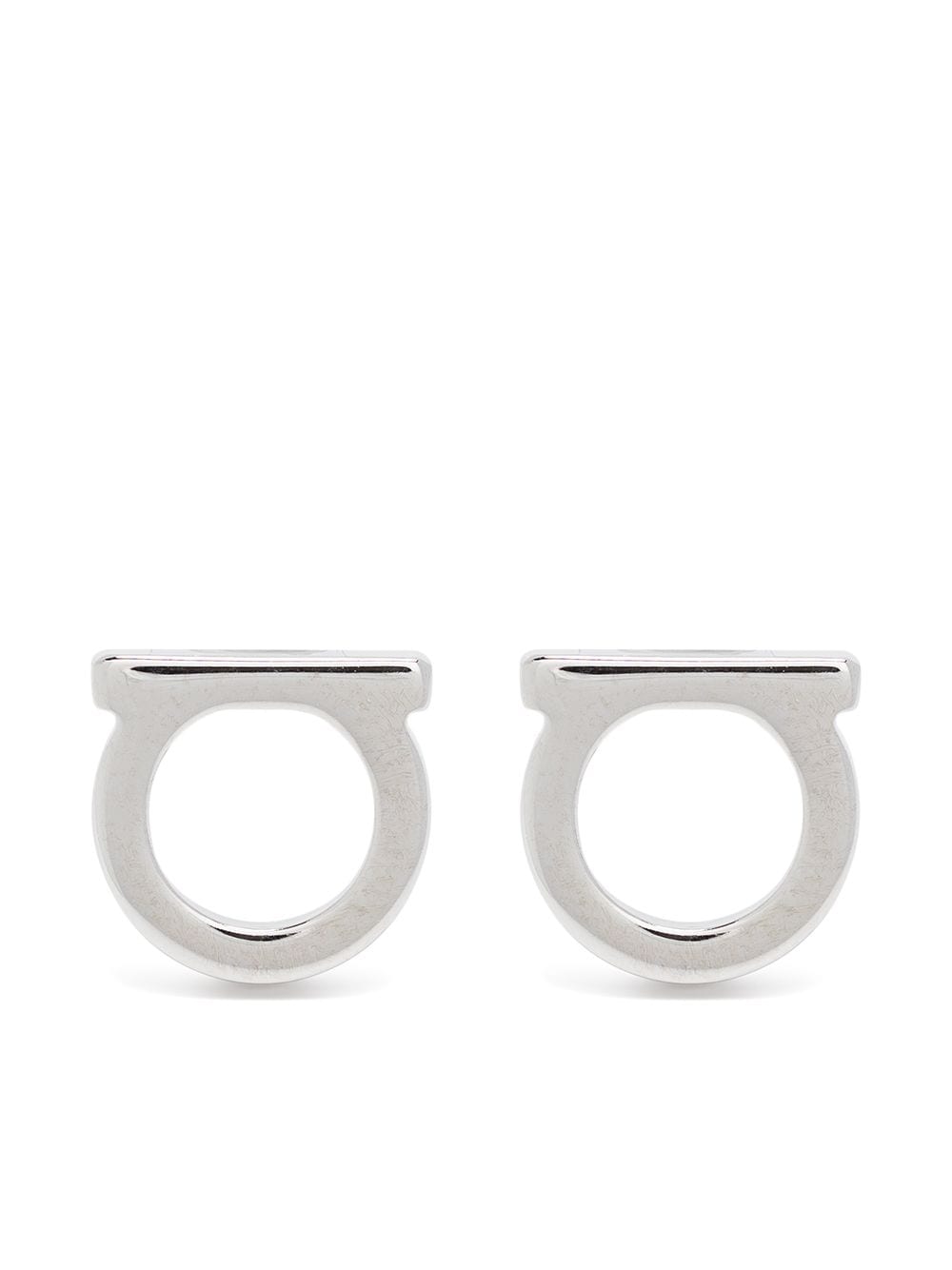 Ferragamo Gancini Earrings — Silver