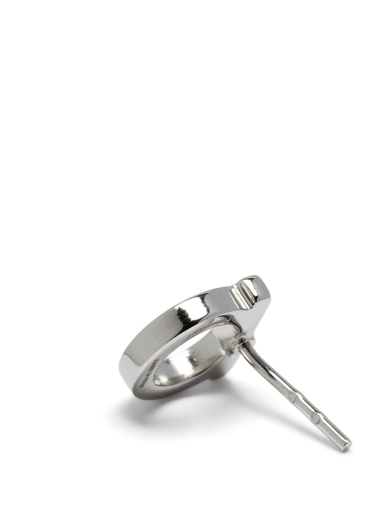 Ferragamo Gancini Earrings — Silver