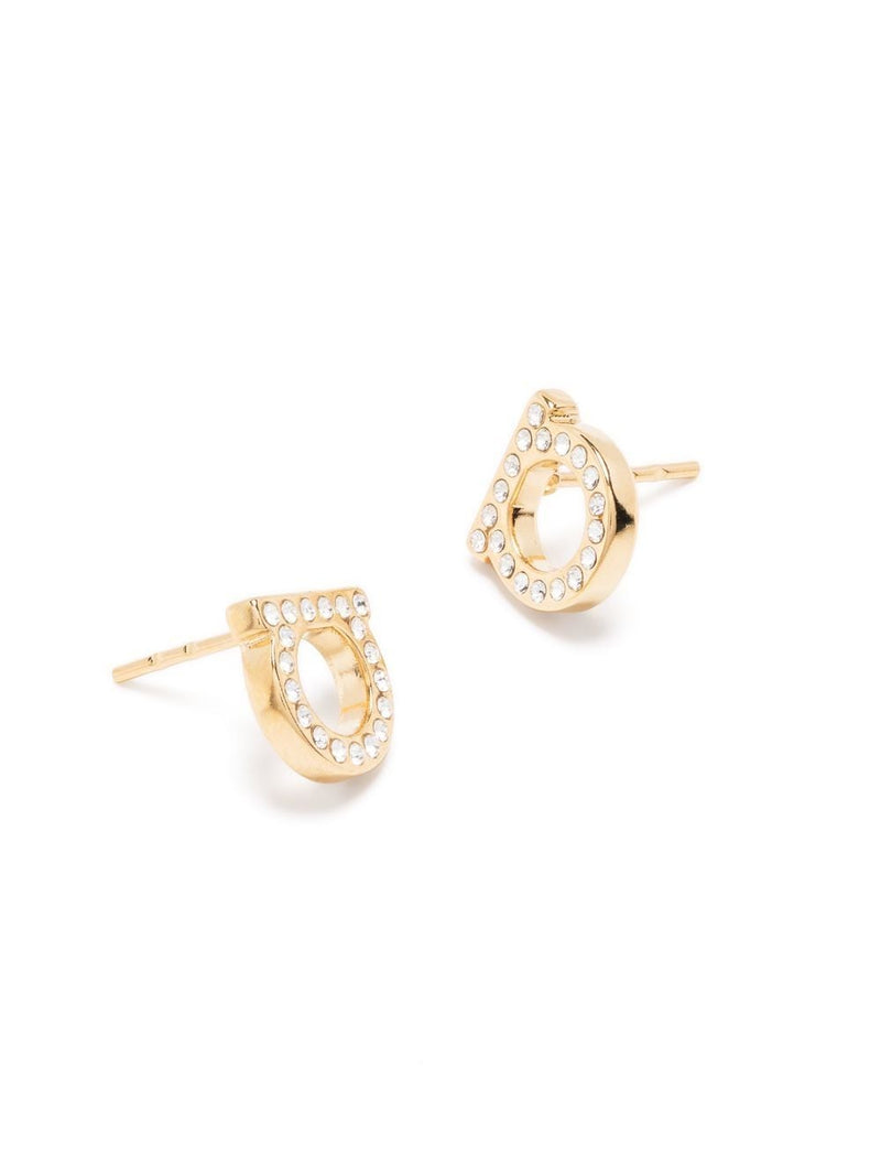 Ferragamo Gancini Earrings — Gold