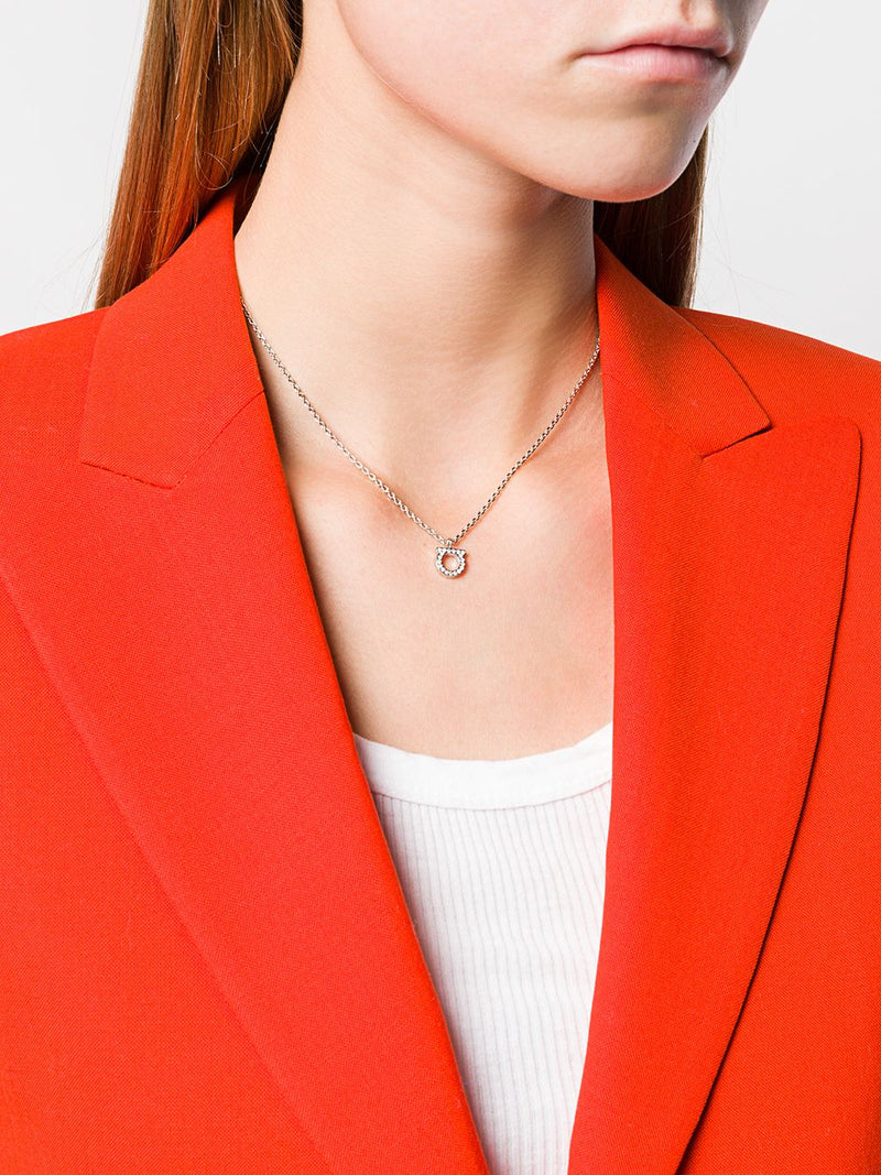 Ferragamo Gancini Necklace — Silver Necklaces
