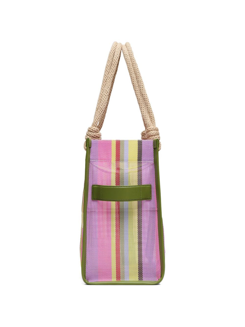 Marc Jacobs Striped Canvas Tote Bag — Pink