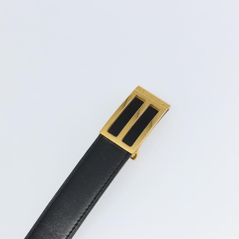 Hermes Buckle Belt Leather Black