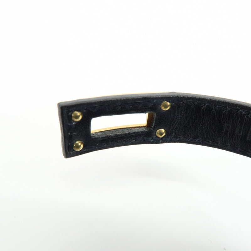 Hermes Kelly Double Tour Leather Black Bijoux