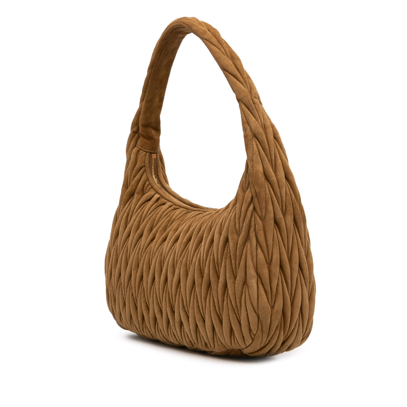 Large Matelasse Suede Wander Bag - Image 2