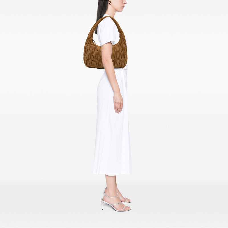 Large Matelasse Suede Wander Bag - Image 7