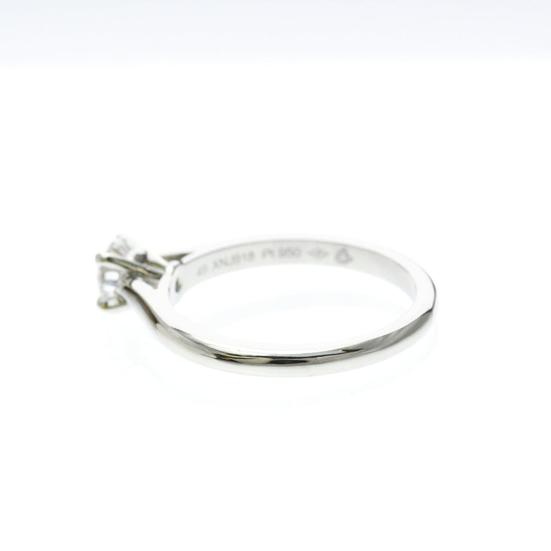 Cartier Solitaire 1895 18k White Gold With Rbc Diamond D-Vs1 Silver Platinum Bijoux