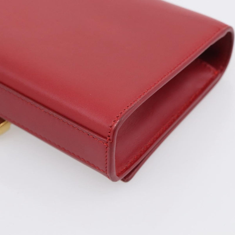 Saint Laurent Classic Monogram Leather Red Bag
