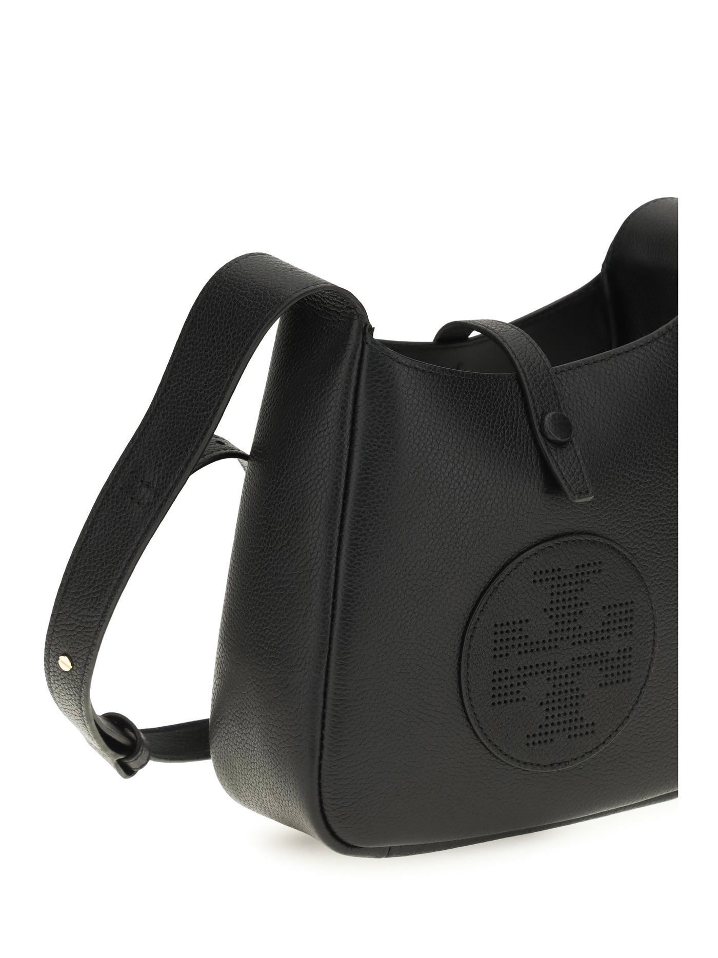 Tory Burch Miller Swing Crossbody Bag — Black Calf Leather