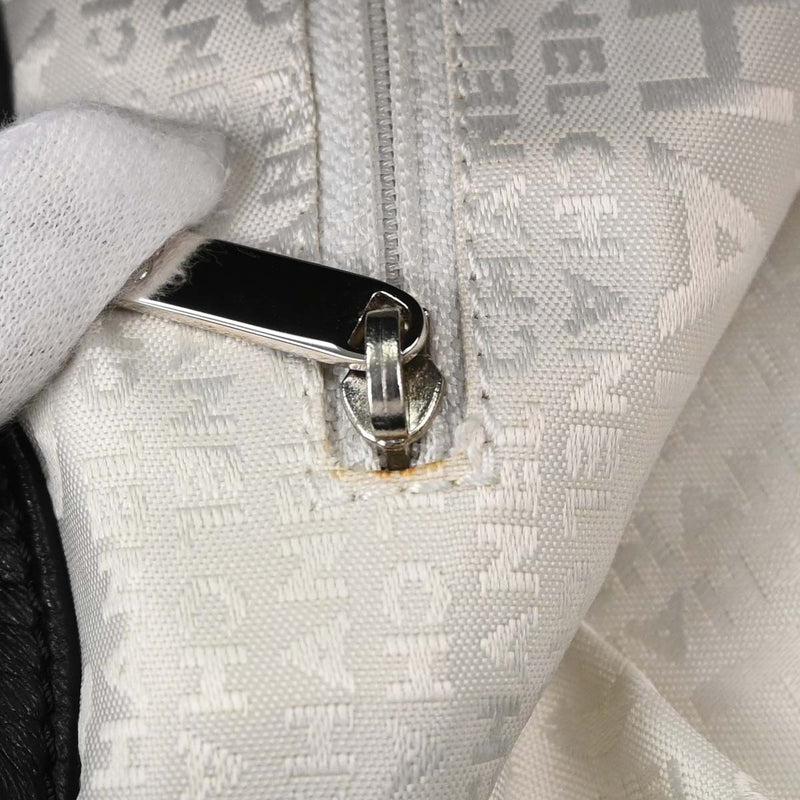 Chanel Surpique Chain Quilted Leather Black Calfskin Bag