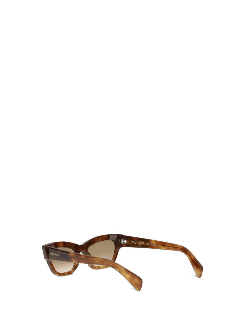 Alexander Mcqueen 872845j0749 Cat-Eye Acetate Sunglasses — Brown