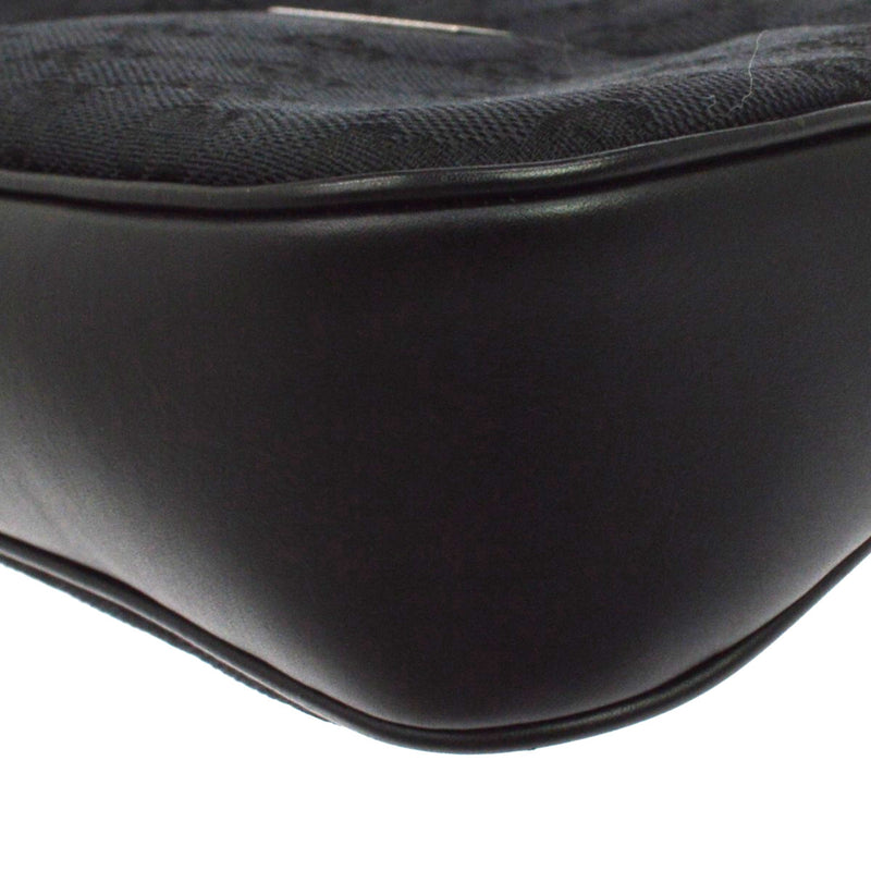 Gucci Bamboo Bullet Gg Canvas Black Bag