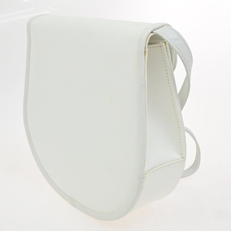 Saint Laurent Vintage Shoulder Bag Leather White