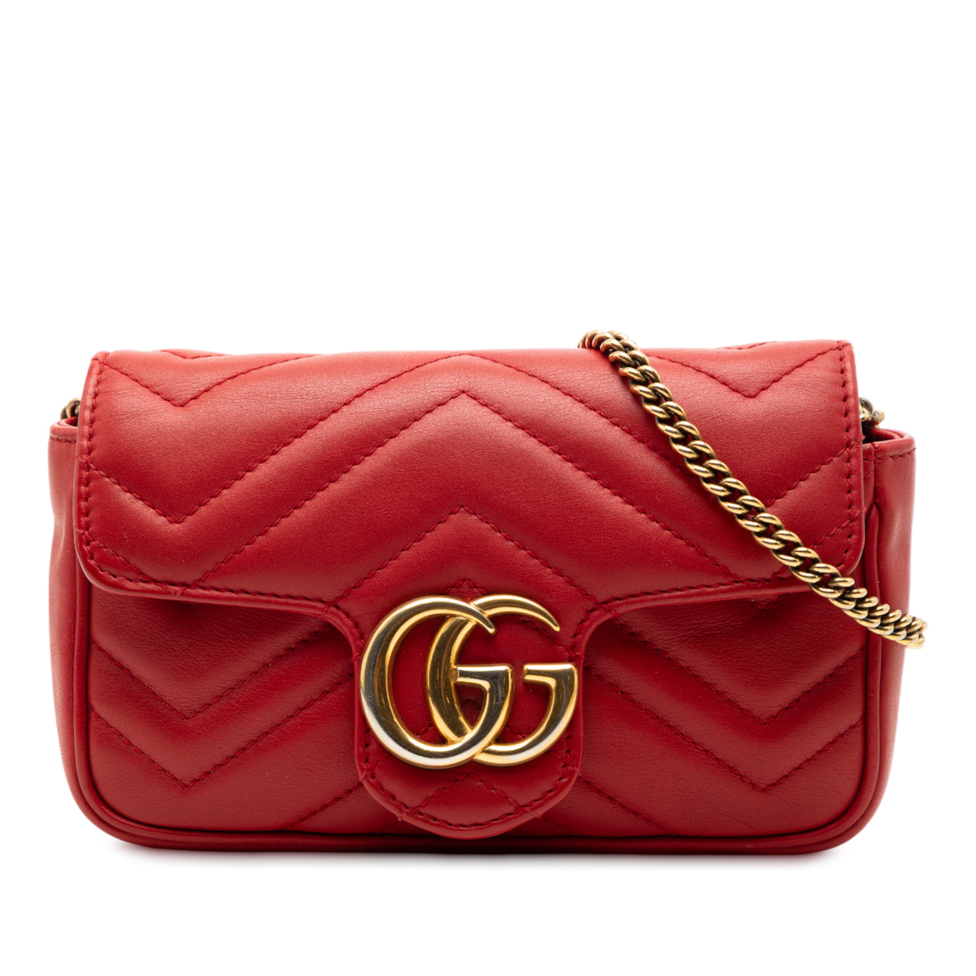 Mini GG Marmont Matelasse Leather Flap Crossbody - Image 1