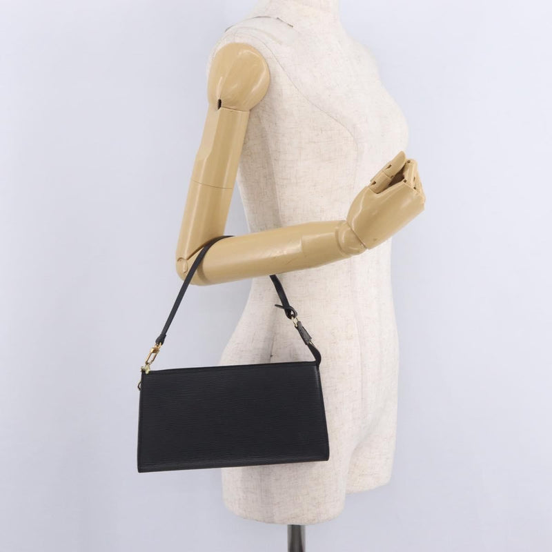 Louis Vuitton Pochette Accessoires Epi Leather Black Bag