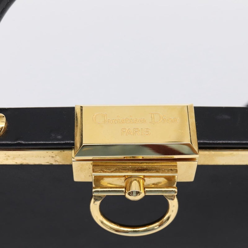 Christian Dior Shoulder Leather Black Bag