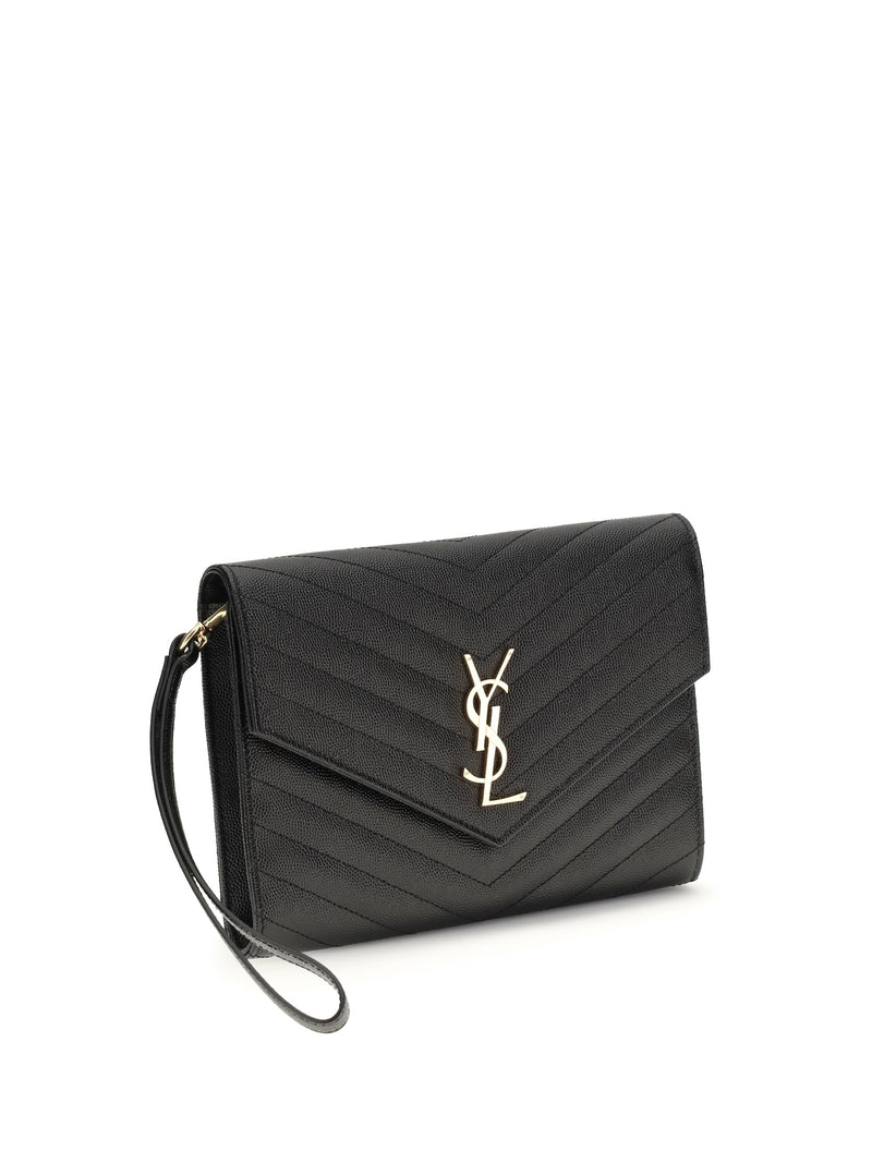 Saint Laurent Quilted Calf Leather Wallet — Black Bos Taurus