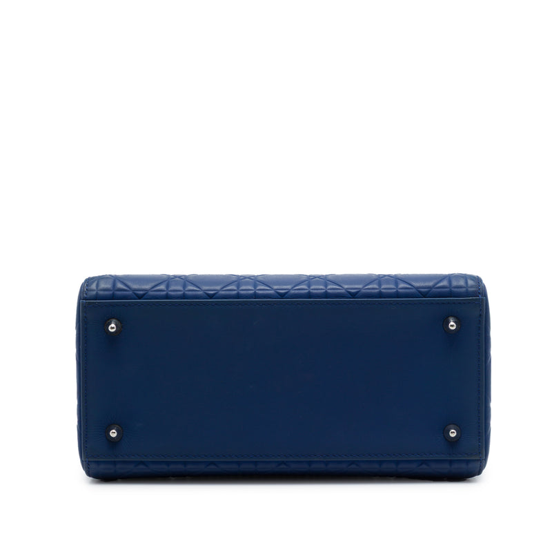 Medium Ultra Matte Calfskin Embossed Cannage Lady Dior - Image 3