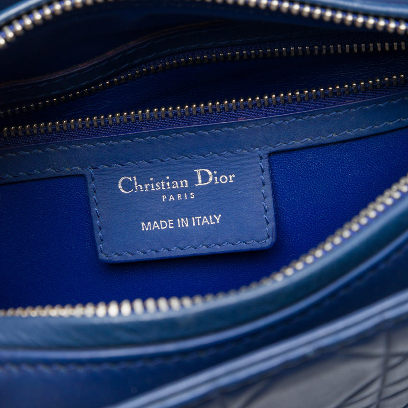 Medium Ultra Matte Calfskin Embossed Cannage Lady Dior - Image 5