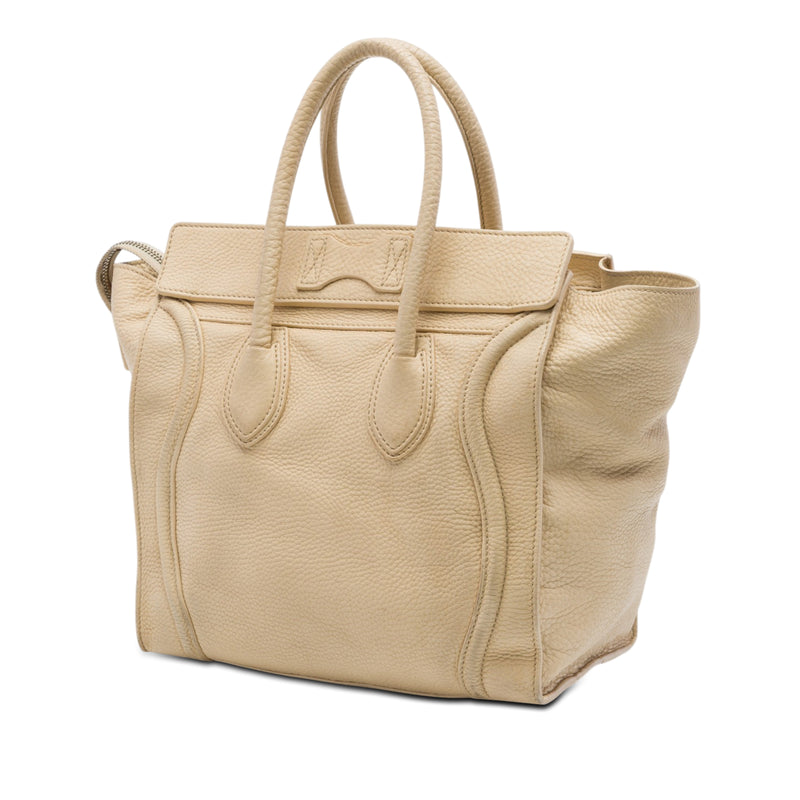Mini Drummed Calfskin Luggage Tote - Image 2