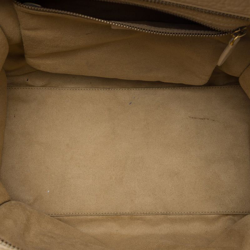 Mini Drummed Calfskin Luggage Tote - Image 4