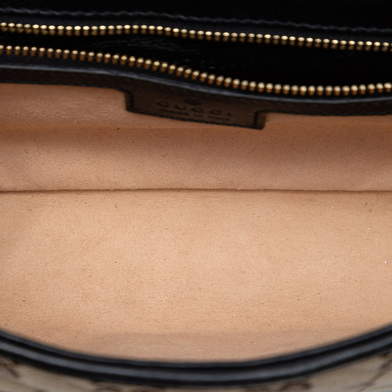Medium GG Marmont Matelasse Diagonal GG Canvas Shoulder Bag - Image 4