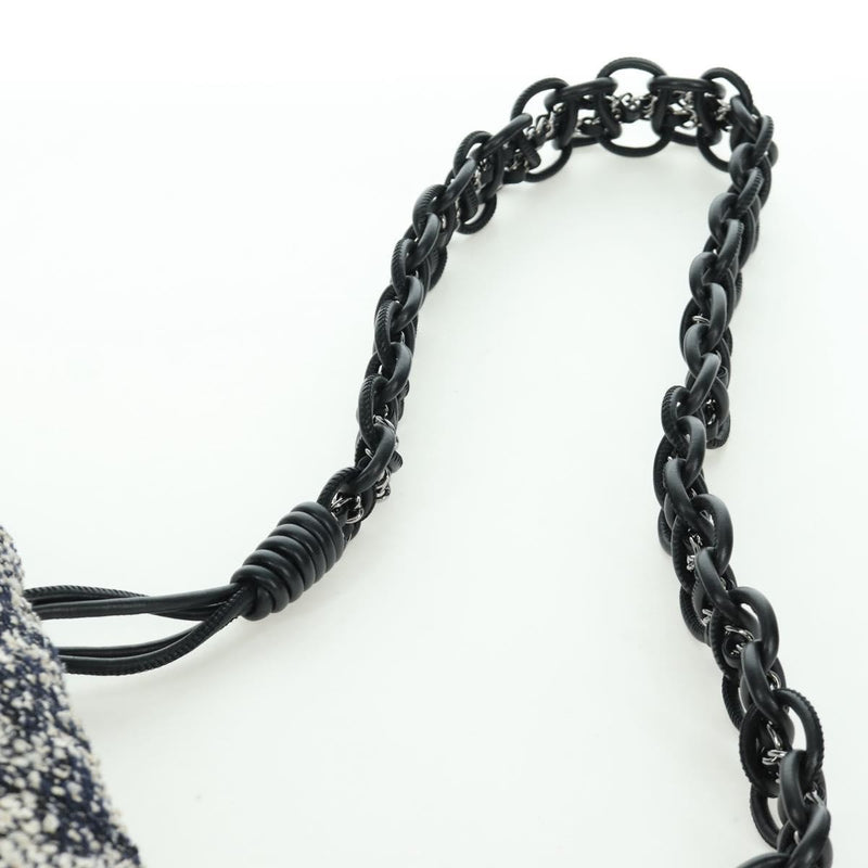 Chanel Camellia Messenger Tweed Black
