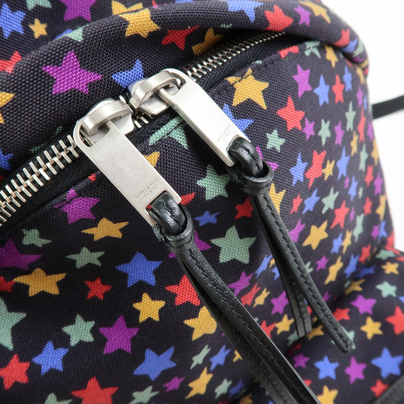 Saint Laurent City Printed Corduroy Multicolour Canvas Bag