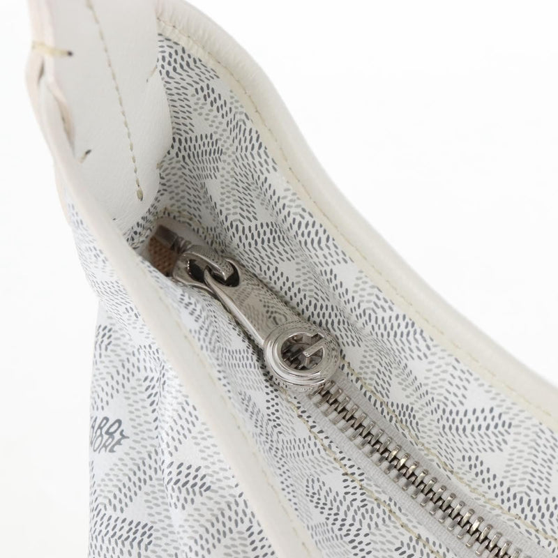 Goyard Boheme Hobo Iridescent Coated Canvas White