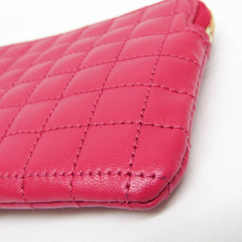 Celine C Charm Quilted Leather Pink Bag
