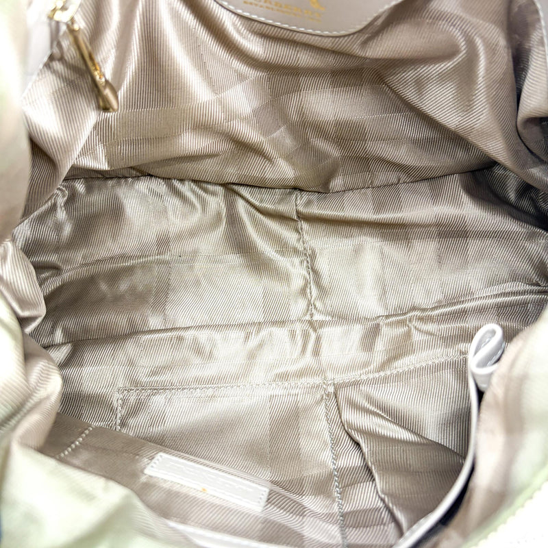 Burberry Enmore Quilted Leather Beige Bag