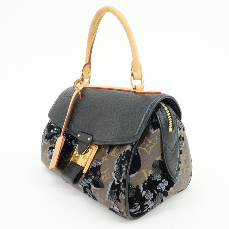 Louis Vuitton Carrousel Fleur De Jais Monogram Canvas Multicolour Bag