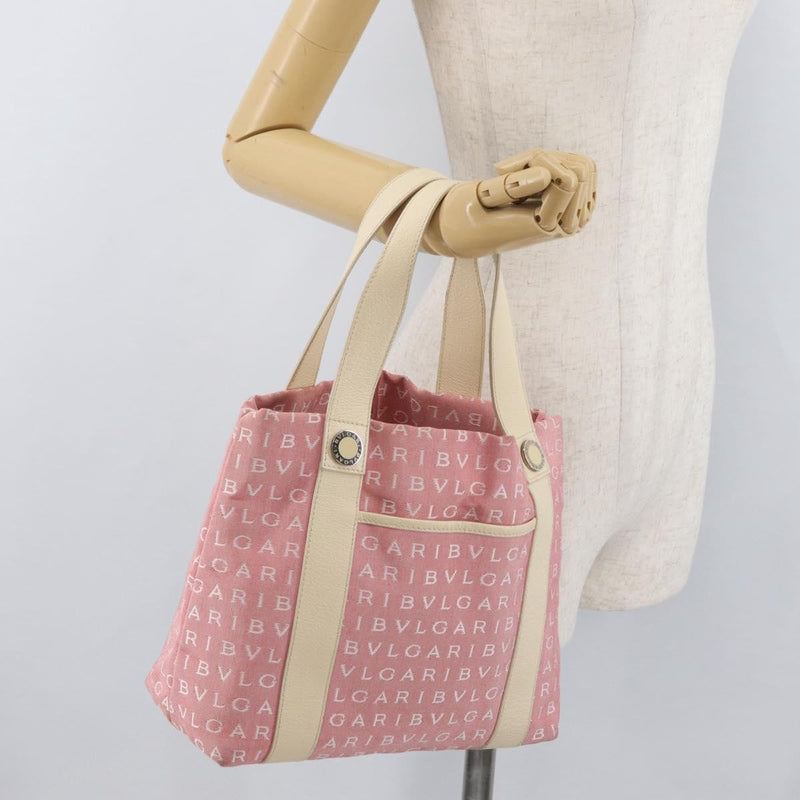 Bvlgari Logomania Canvas Pink Bag