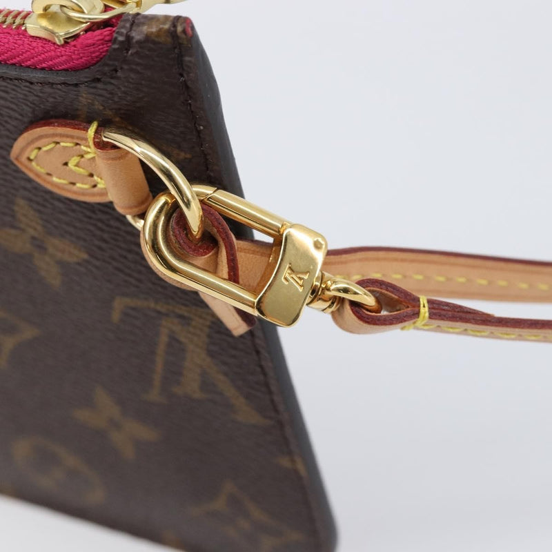 Louis Vuitton Neverfull Pochette Monogram Canvas Brown Bag