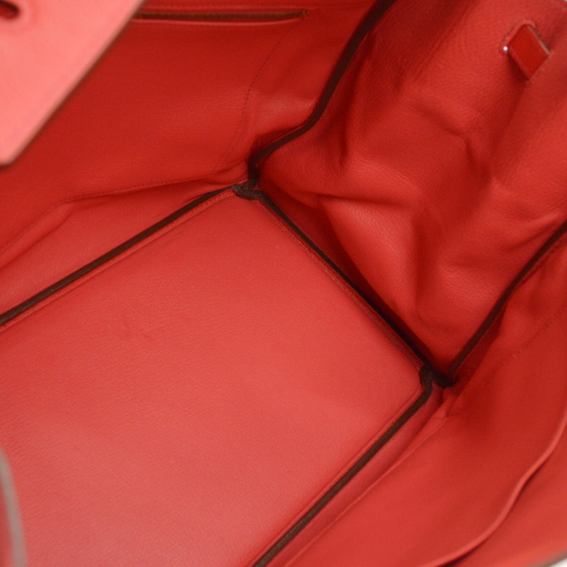 Hermes Birkin Red Epsom With Gold Hardware Leather Bag