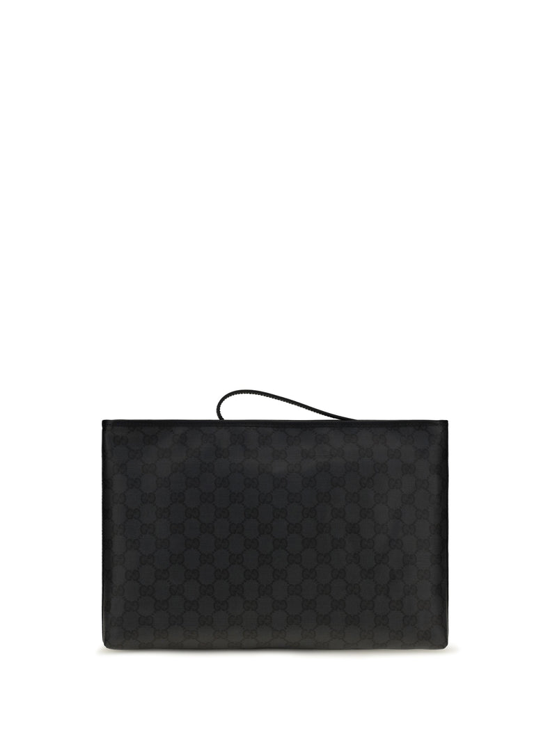 Gucci Clutch — Black Cotton