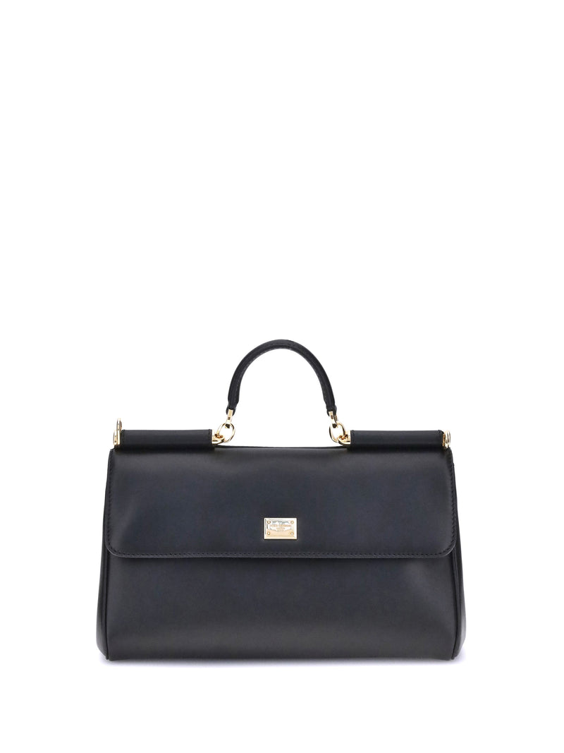 Dolce & Gabbana Shoulder Bag — Black Calf Leather