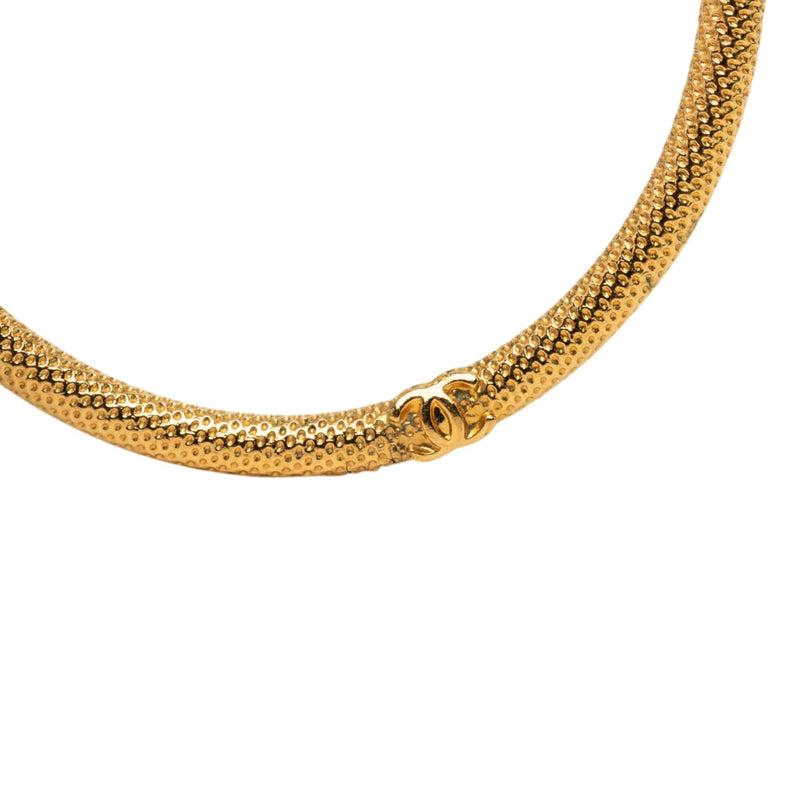 CC Gold Plated Textured Hoop Screw Back Earrings - Image 4