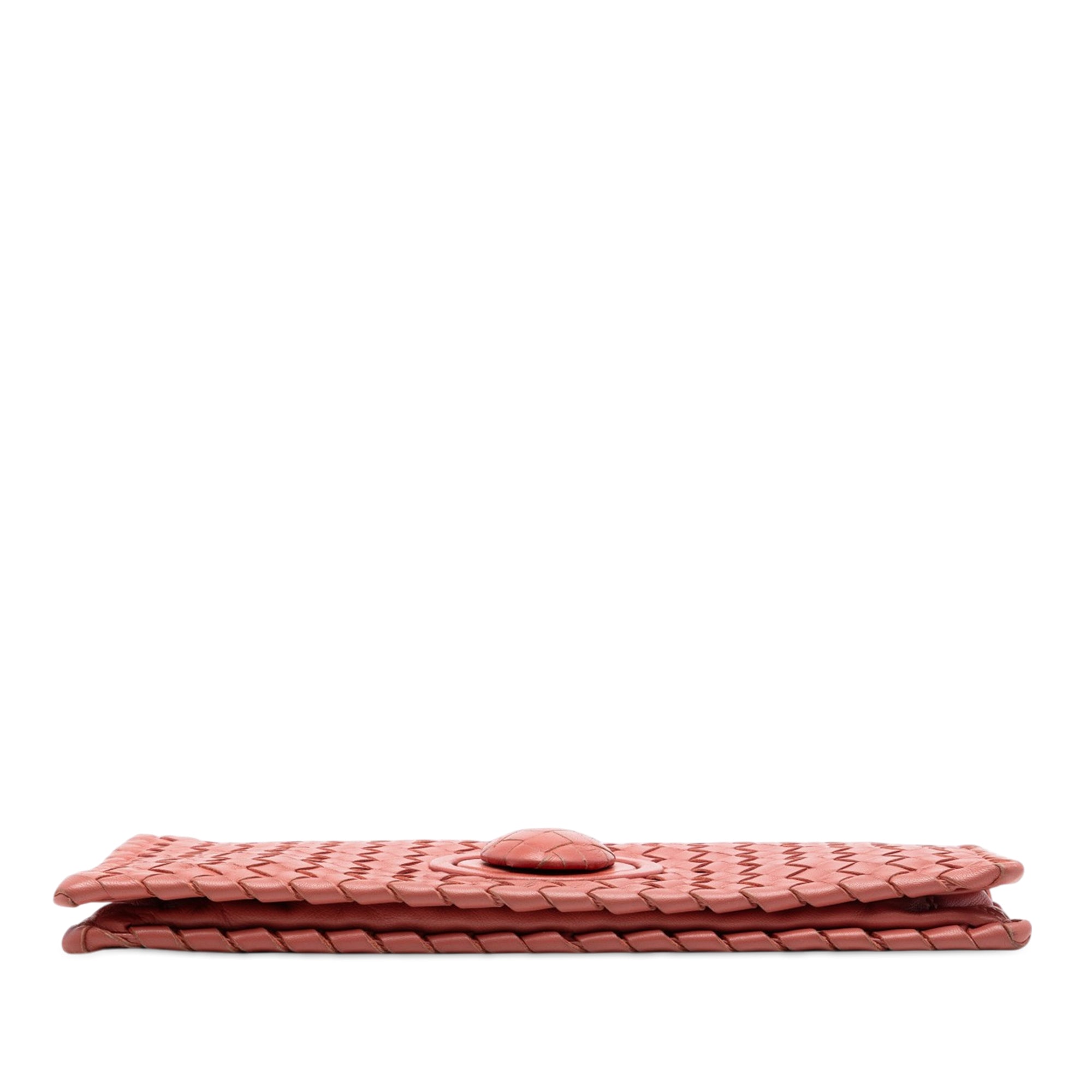 Nappa Intrecciato Turn Lock Clutch - Image 3