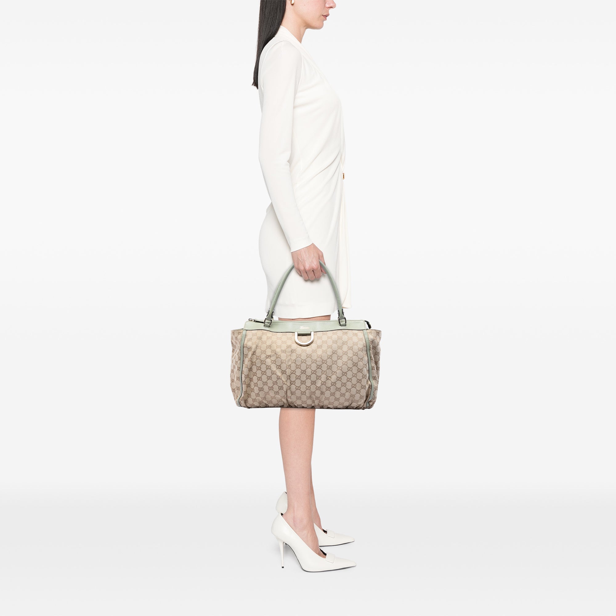 GG Canvas Abbey D Ring Tote - Image 6