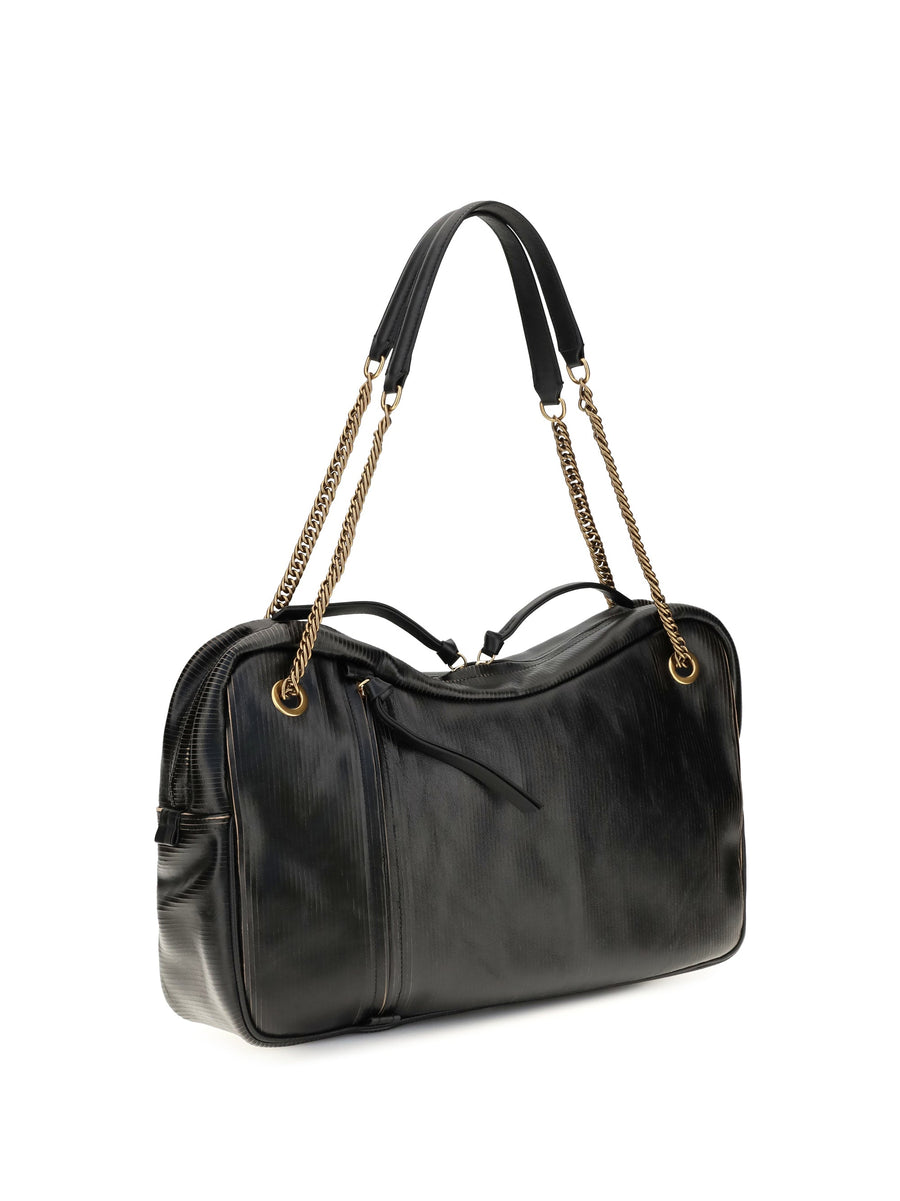 Vivienne Westwood Dolce Shoulder Bag — Black Calf Leather