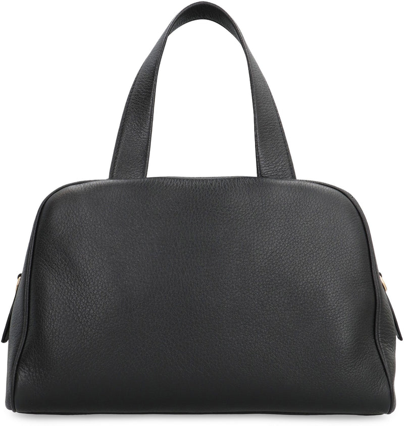 Prada Grainy Leather Shoulder Bag — Black