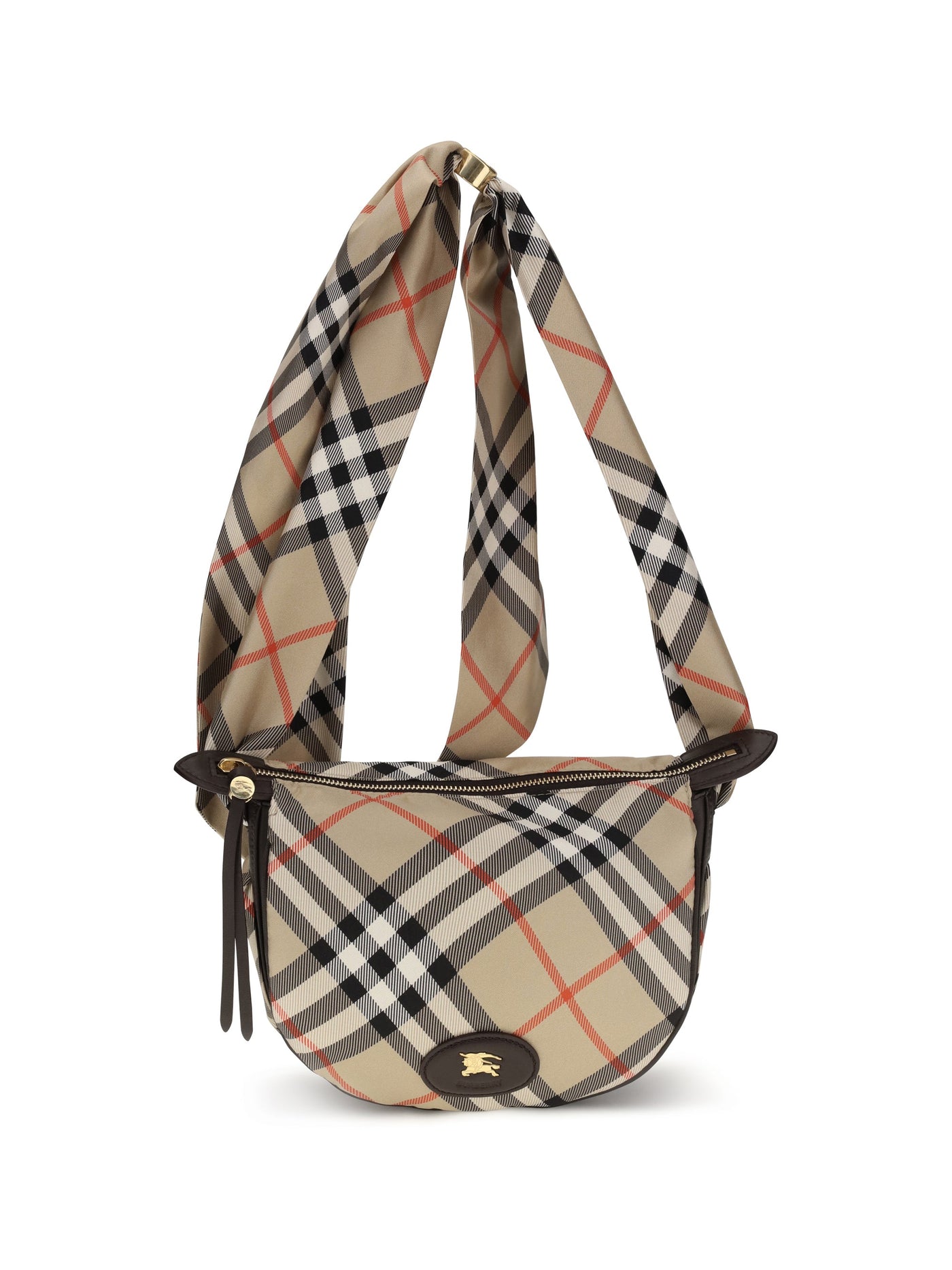 Burberry Ribbon Shoulder Bag — Beige Silk