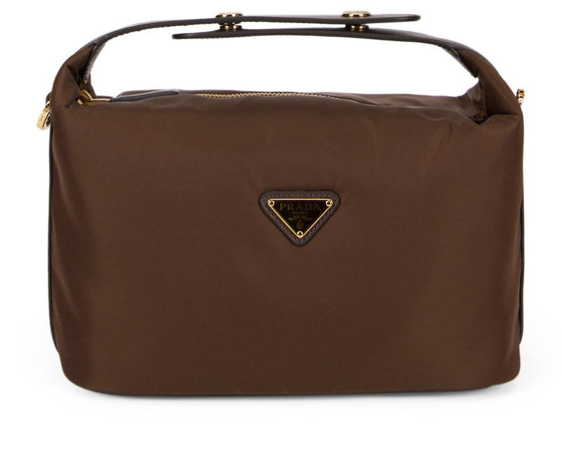 Prada Re-Nylon Shoulder Bag — Brown