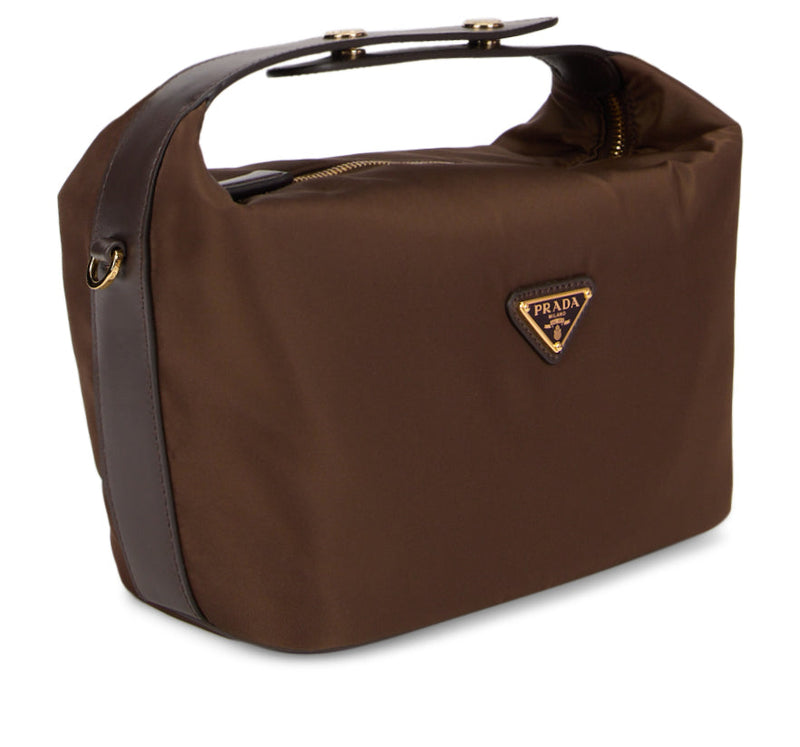 Prada Re-Nylon Shoulder Bag — Brown