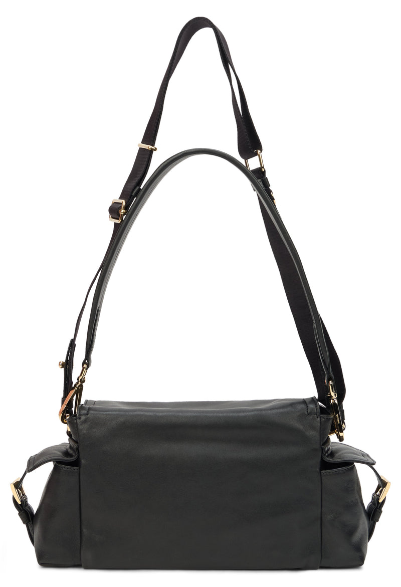 Prada Explore Shoulder Bag — Black Calfskin