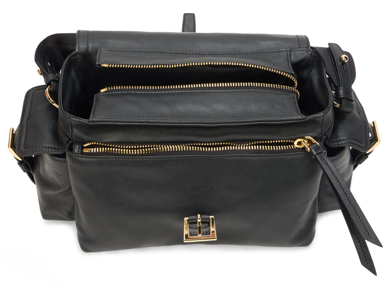 Prada Explore Shoulder Bag — Black Calfskin